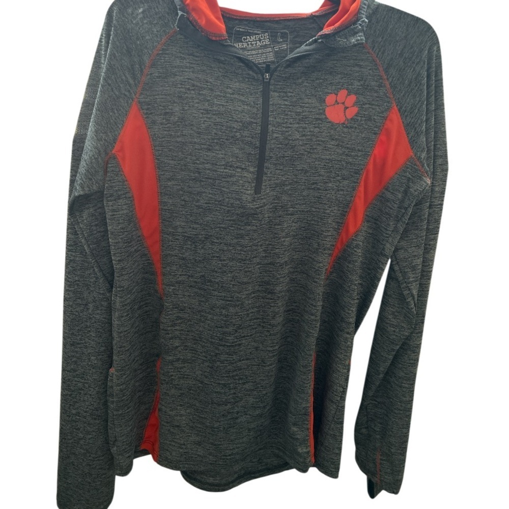Campus Heritage Clemson Pullover Size L Quarter-Zip Tigers